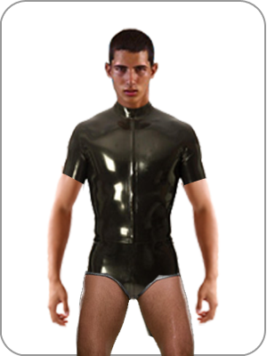 Mens Latex Active T Rubber Sports Body  ( Herren Latex Bodies )